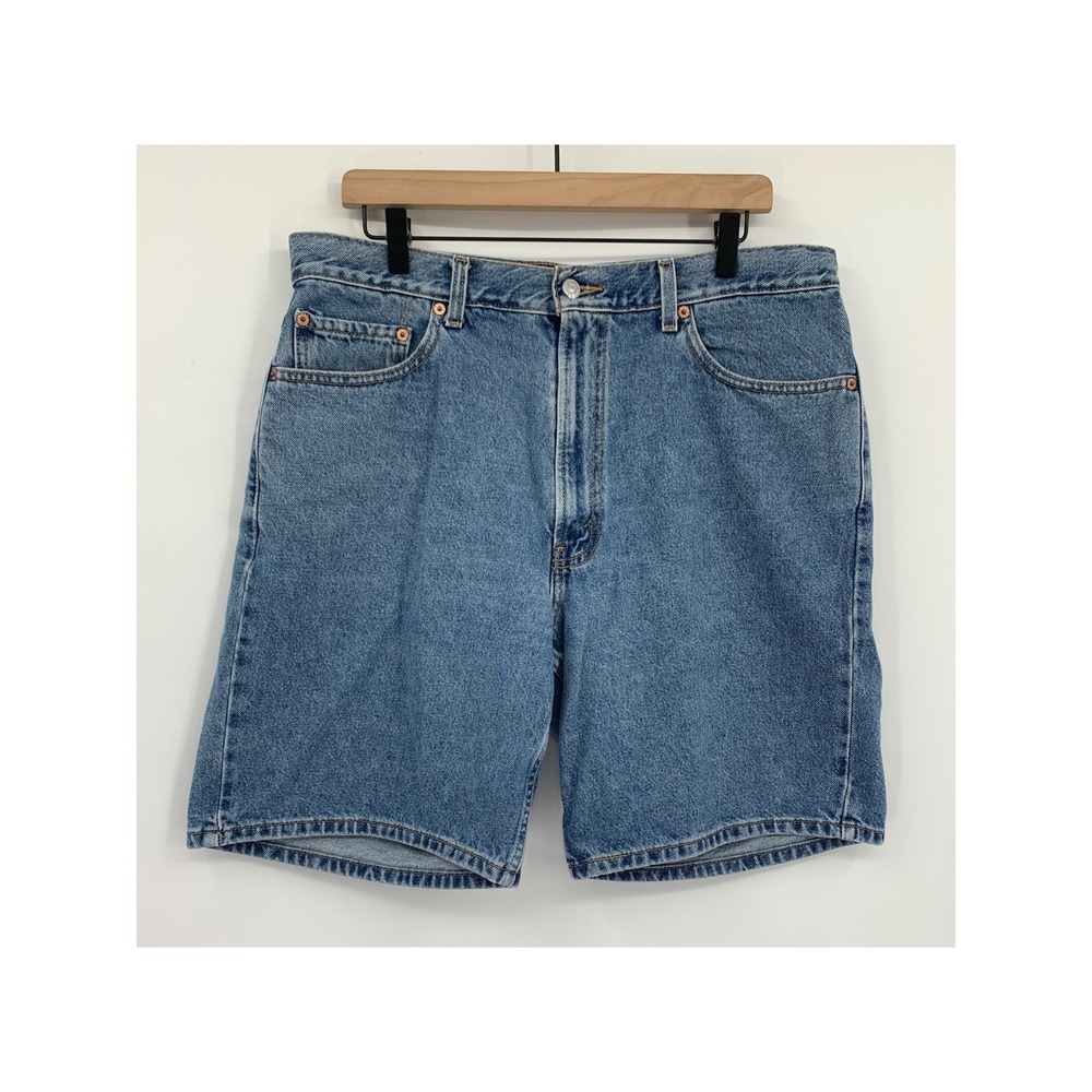 Vintage Levis 550 Shorts Mens 36 Relaxed Fit 90s 100% Cotton Denim Jorts 9"